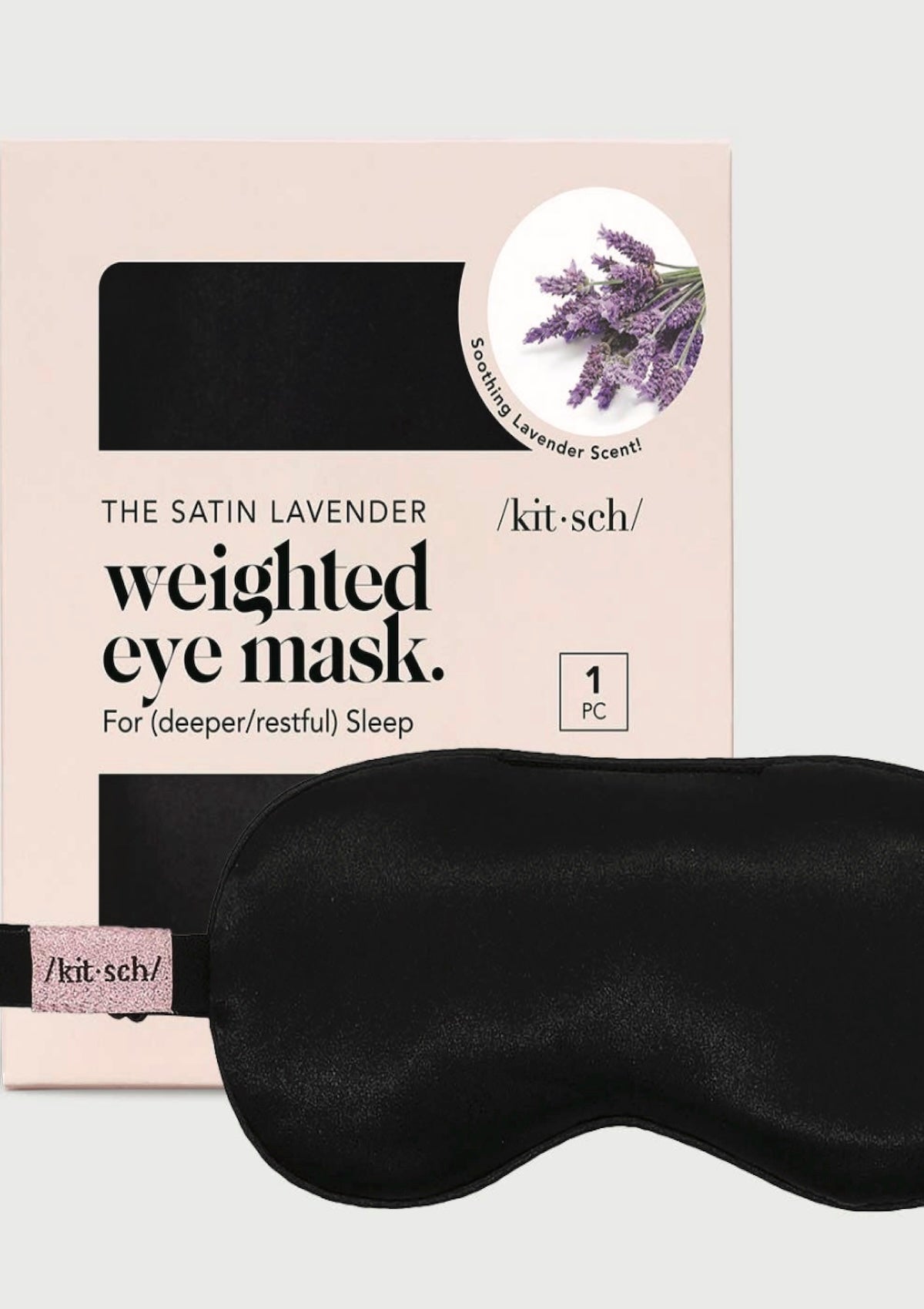 The Lavender Weighted Satin Eye Mask - Foxy’s