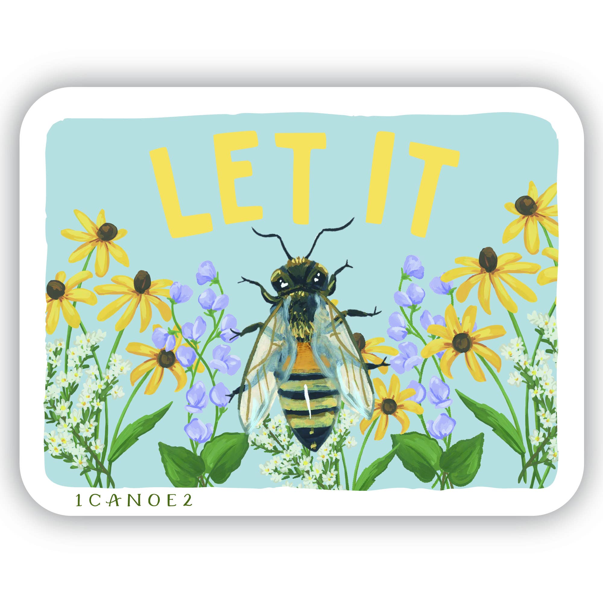 Let it Bee Decal Sticker - Foxy’s