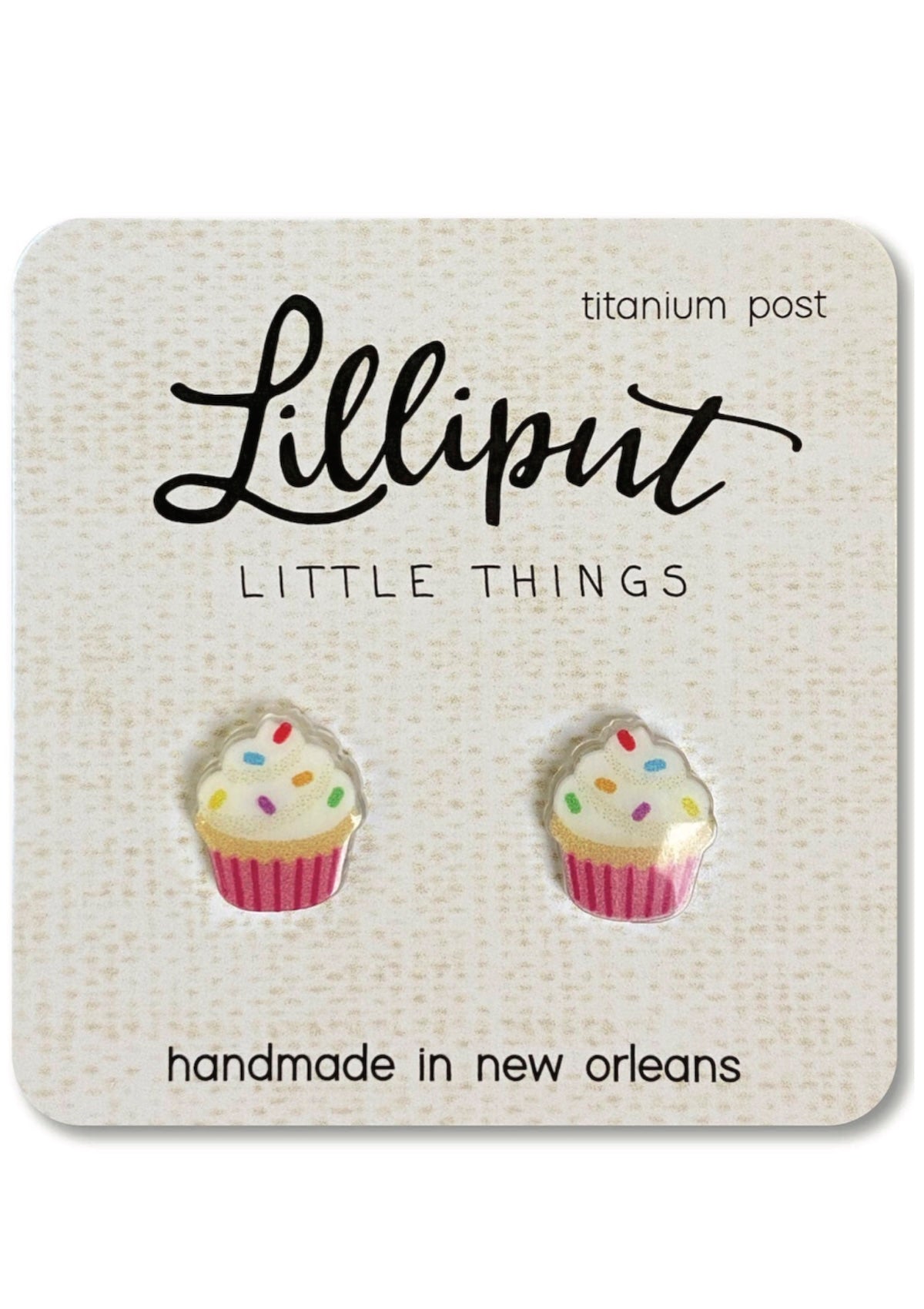 Sweet & Sparkling Birthday Cupcake Earrings | Hypoallergenic Fun Jewelry for All Celebrations! ✨ - Foxy’s