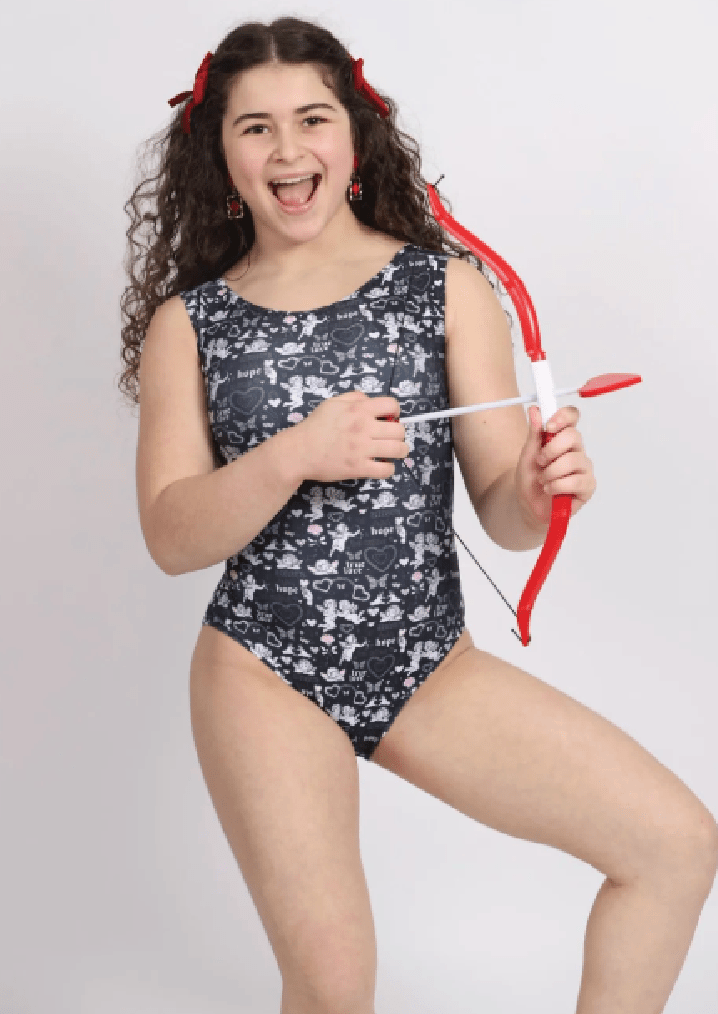 Love Struck Cupid Leotard - Foxy's Gymnastics & Dance Valentine's Day Leo - Foxy’s