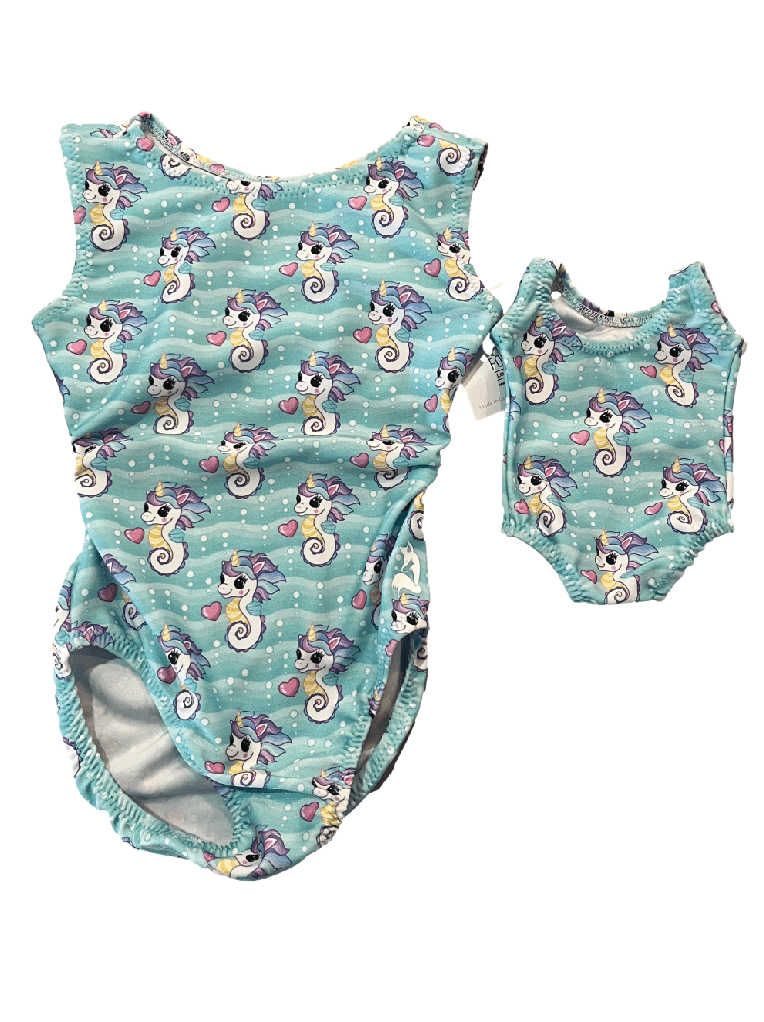 Seahorse Sylvie Tumble Tot Girls Gymnastics Leotard Set - Foxy’s