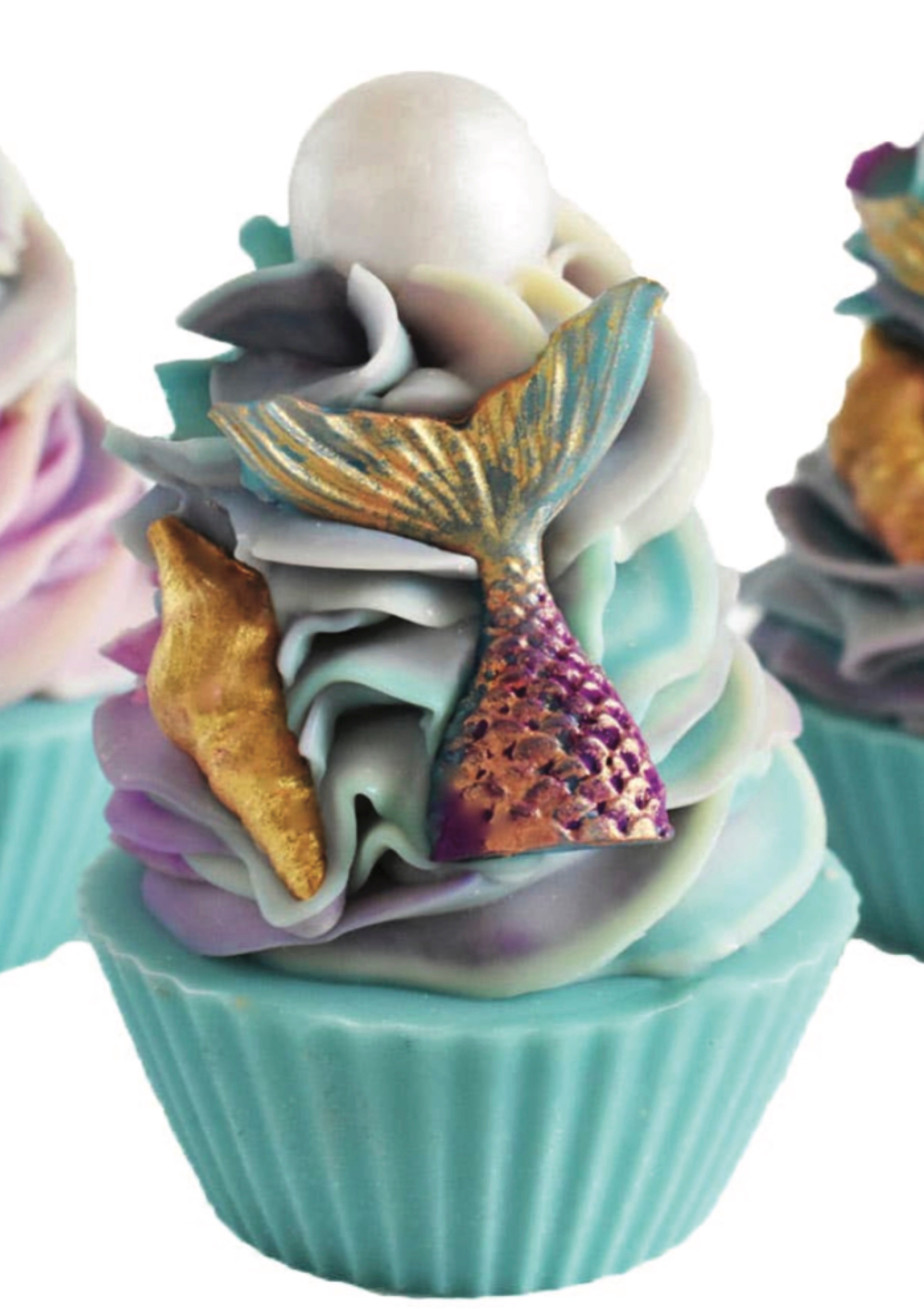 mermaid shaped artisian soap