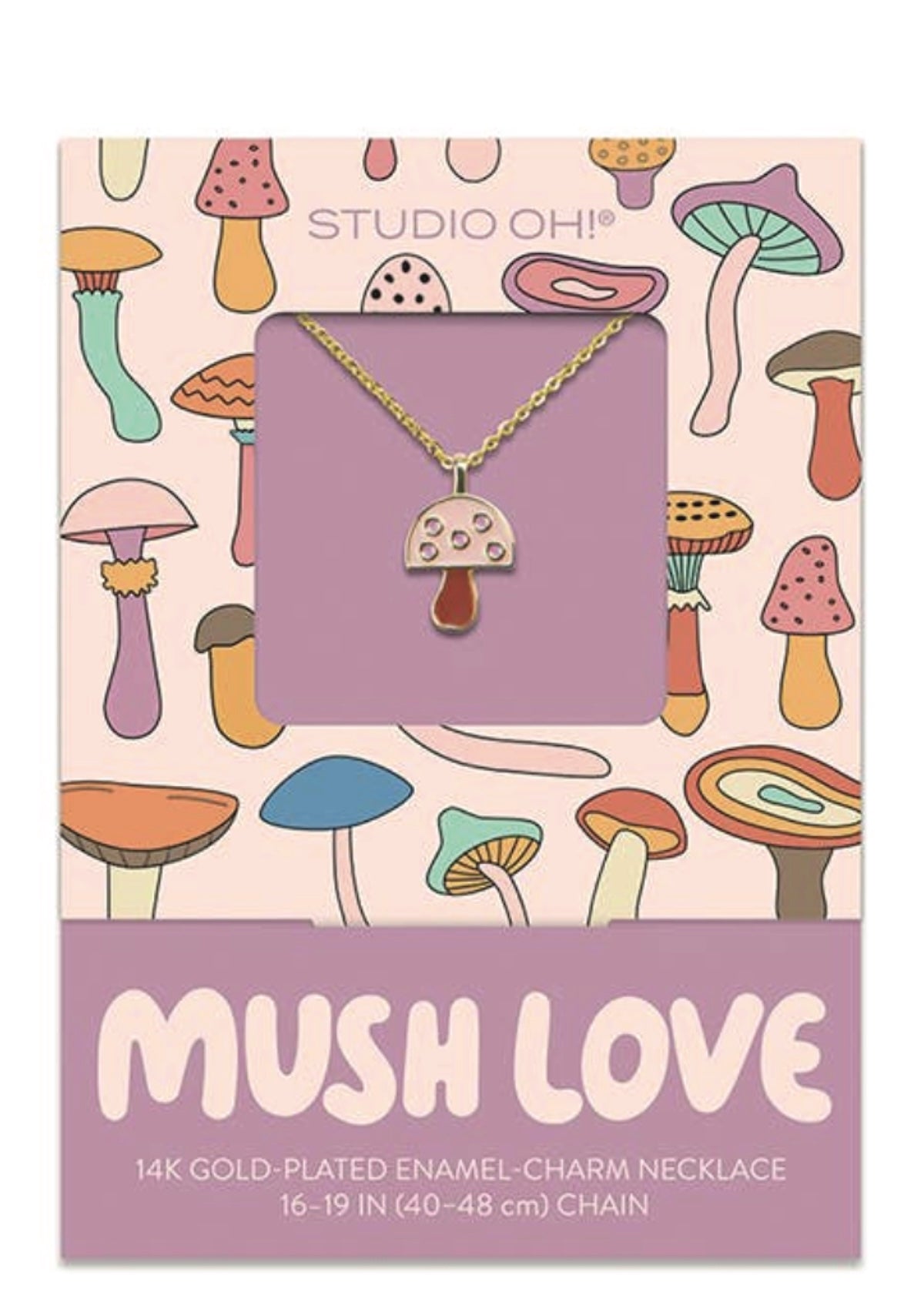Mush Love! 14K Gold Mushroom Charm Necklace - Good Day Vibes - Foxy’s