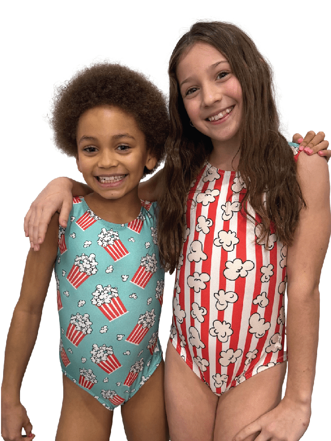 NetFlips & Chill Popcorn Vice Versa Leotard (Which One Will You Choose?) - Foxy’s