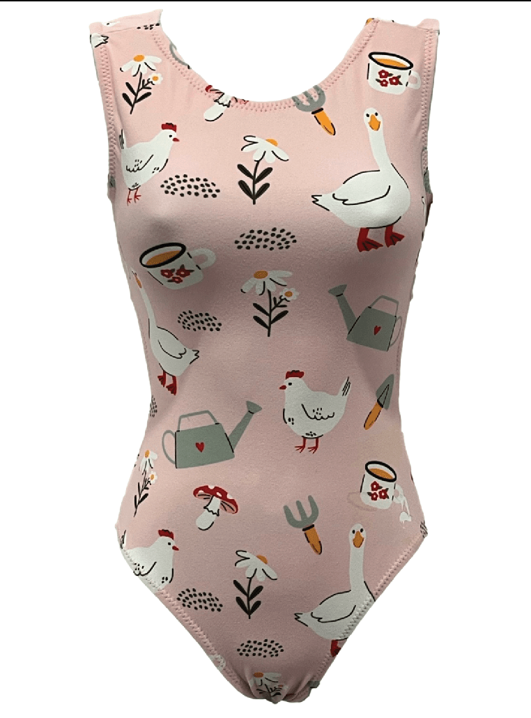 ULTRA SOFT On the Farm Spring Gymnastics Leotard for Girls - Foxy’s