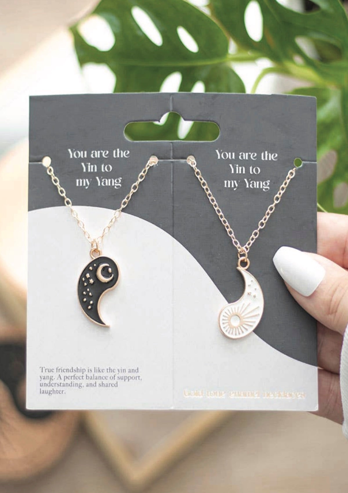 Pair of Yin Yang Best Friend Pendant Necklaces - Foxy’s
