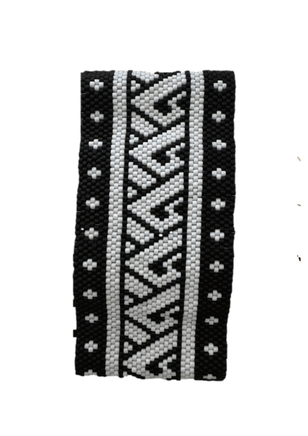 Peyote Handmade Bracelet in Black & White - Foxy’s