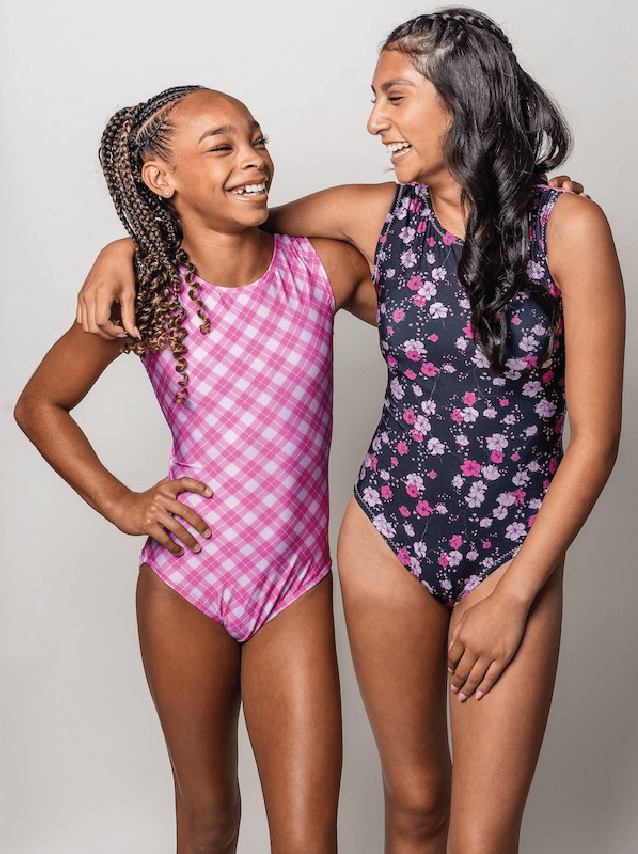 Pink Midnight Plaid Vice Versa Leotard - Wear w/ Your Bestie (Which Will You Choose?) - Foxy’s