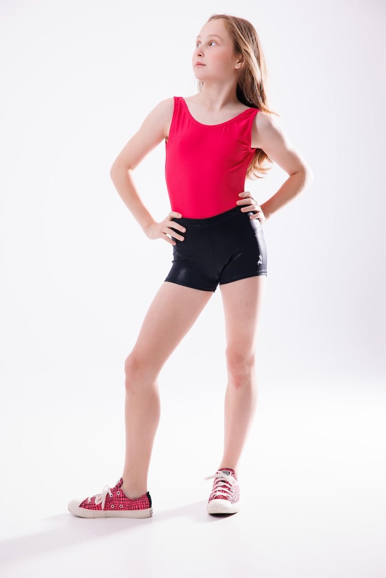 Solid Pink Gymnastics Bodysuit - Comfortable & Flexible Leotard for Girls - Foxy’s