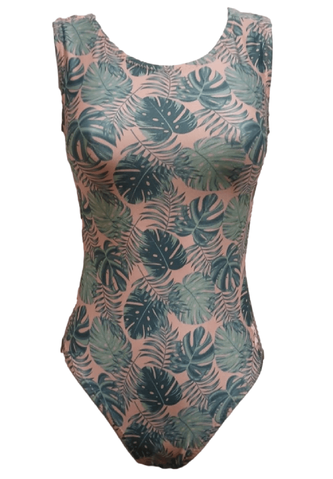 Pretty Pink Palms Gymnastics Leotard for Girls - Foxy’s