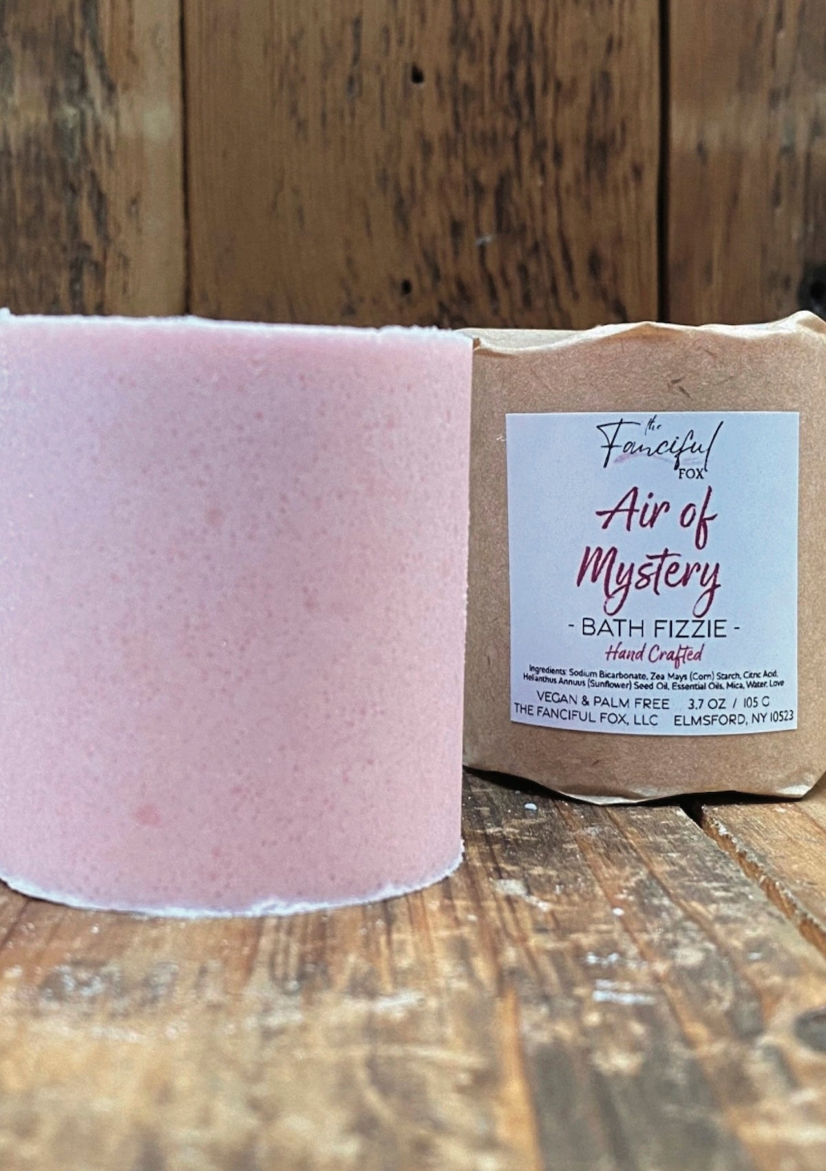 Air of Mystery Bath Fizzie - Lavender & Palmarosa Essential Oils for a Relaxing Pink Bath 💖 - Foxy’s