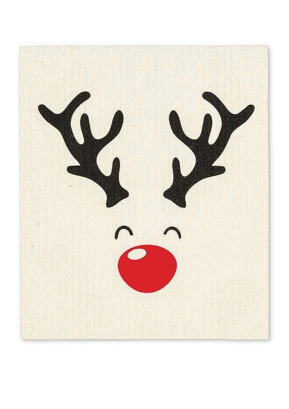S/2 Rudolph & Names Dishcloths - 6.5x8"L - Foxy’s