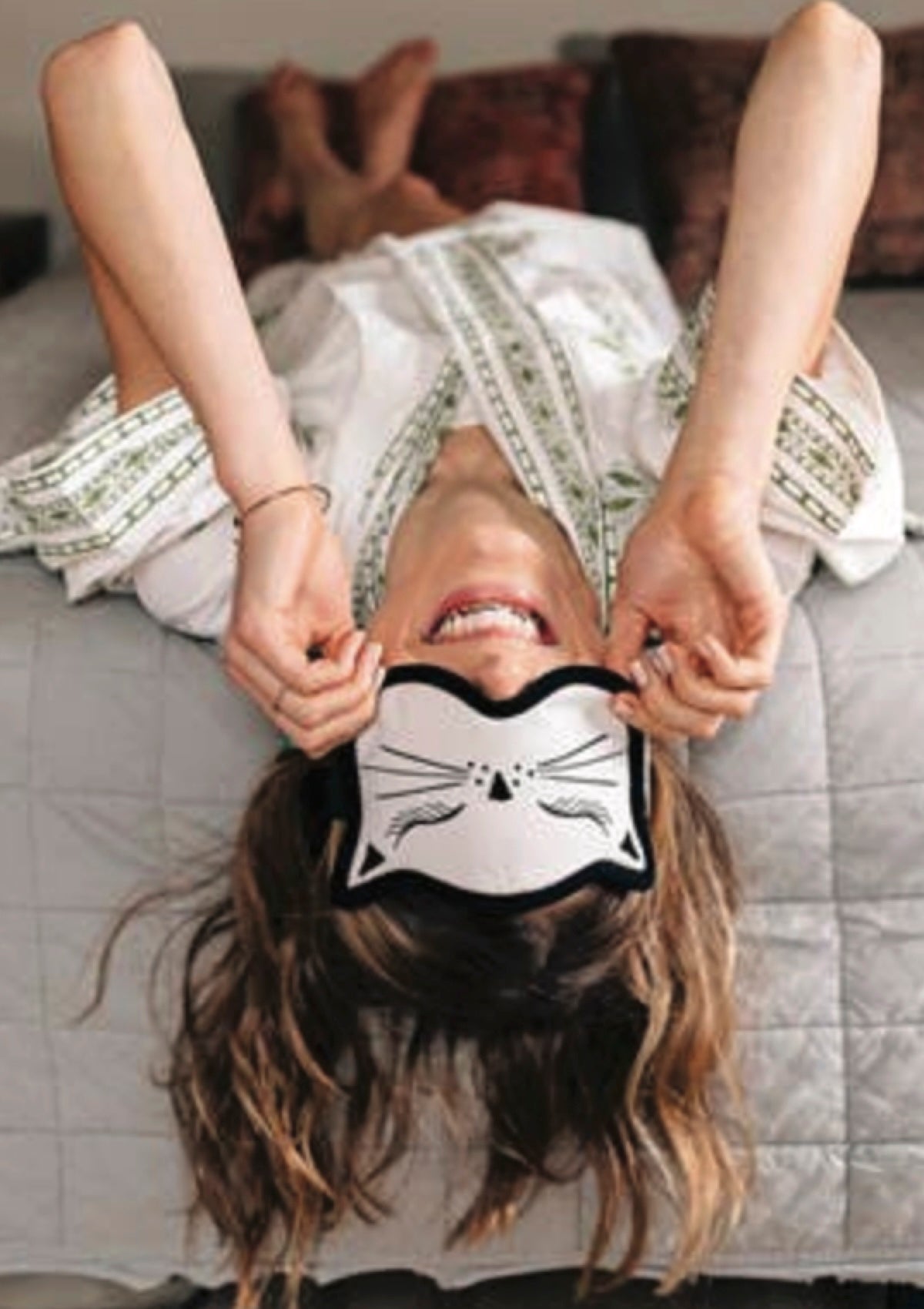 Cat Nap Velvet Sleep Mask - Foxy’s