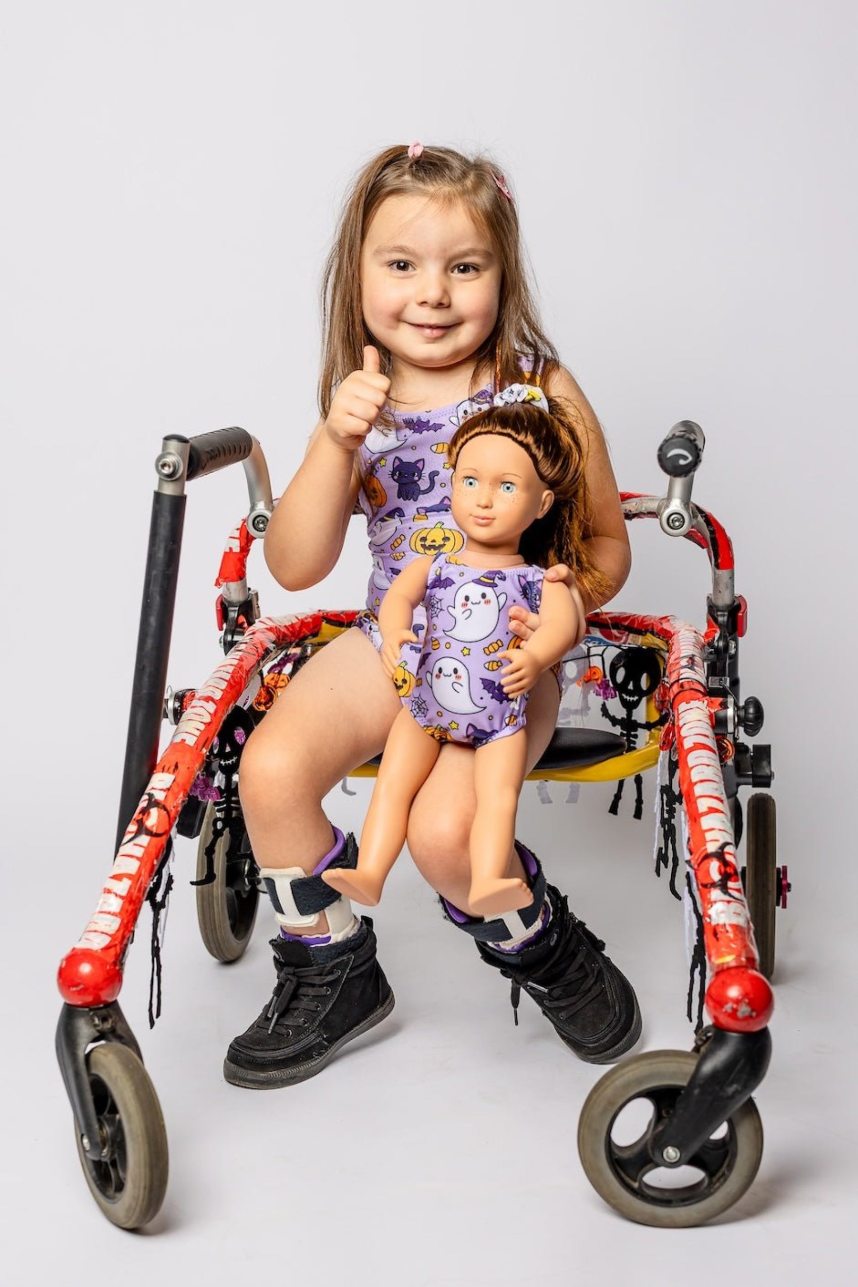 Halloween Tumble Tot Doll Leotard Set for Toddler Girls - Foxy’s