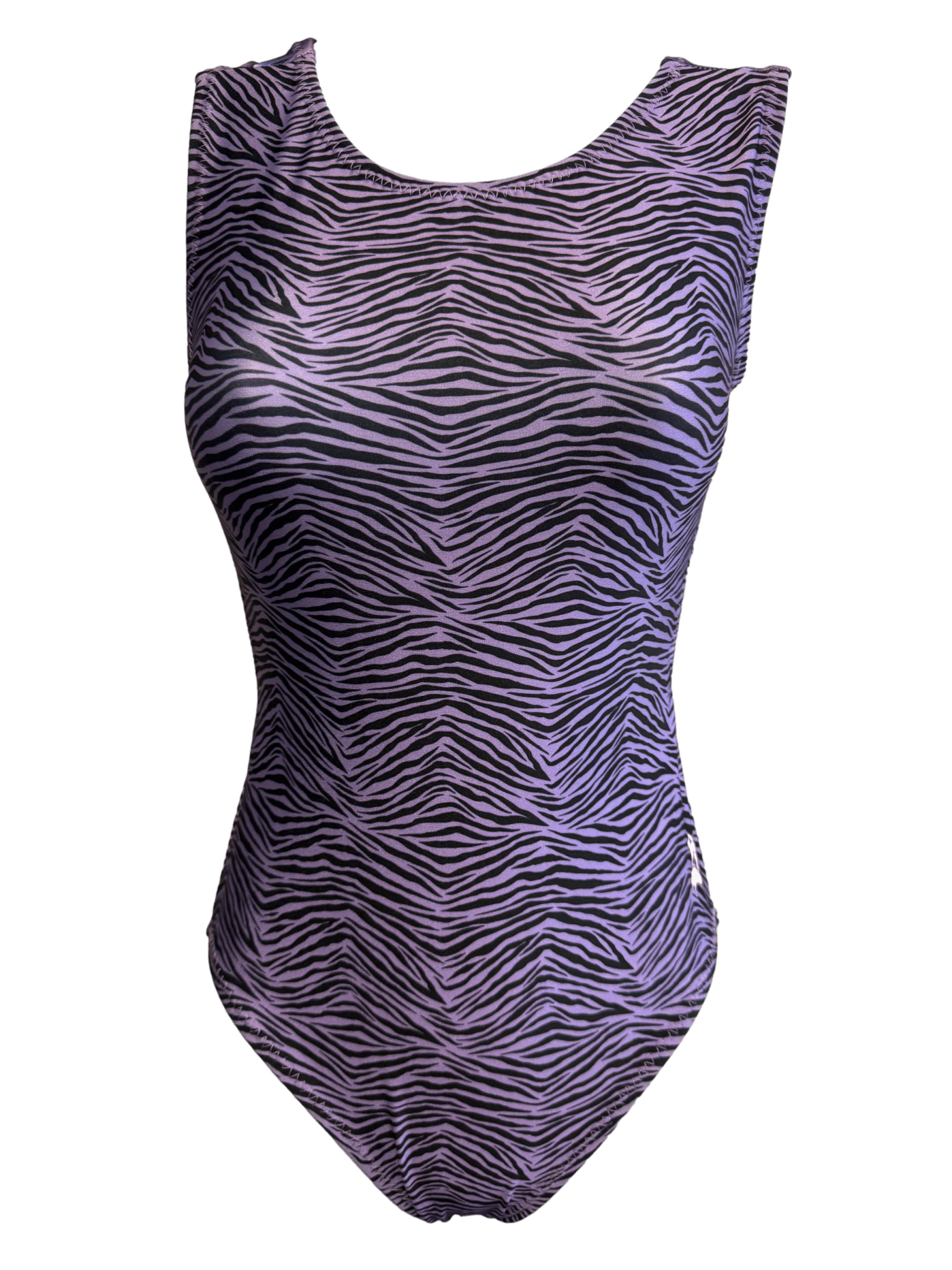 Purple Zebra printed leotard for girls