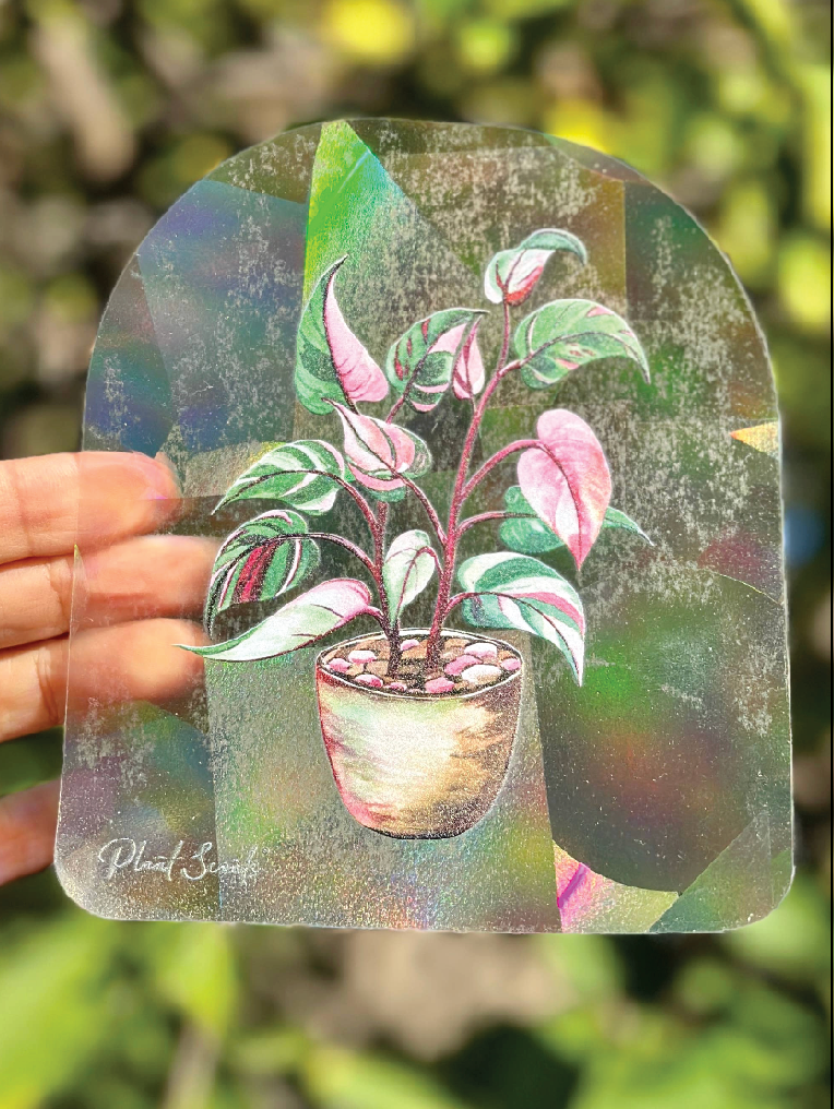 Rainbow Making Suncatcher Window Decal - Pink Princess - Foxy’s