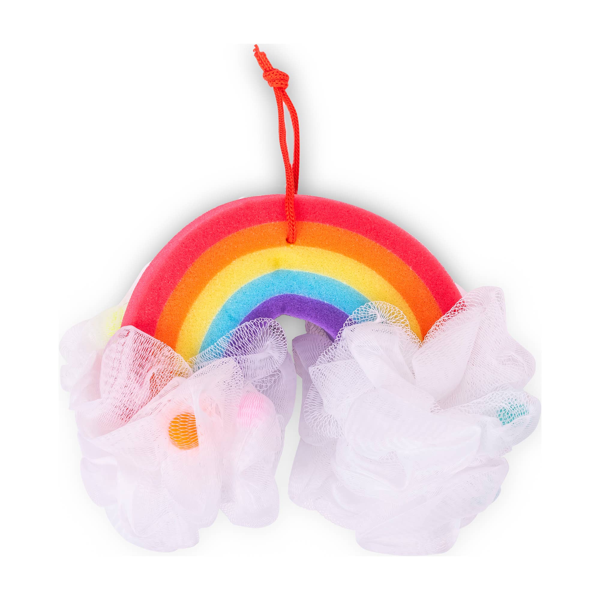 Rainbow Bath Pouf for Girls - Super Soft & Fun! | Foxy's Leotards - Foxy’s