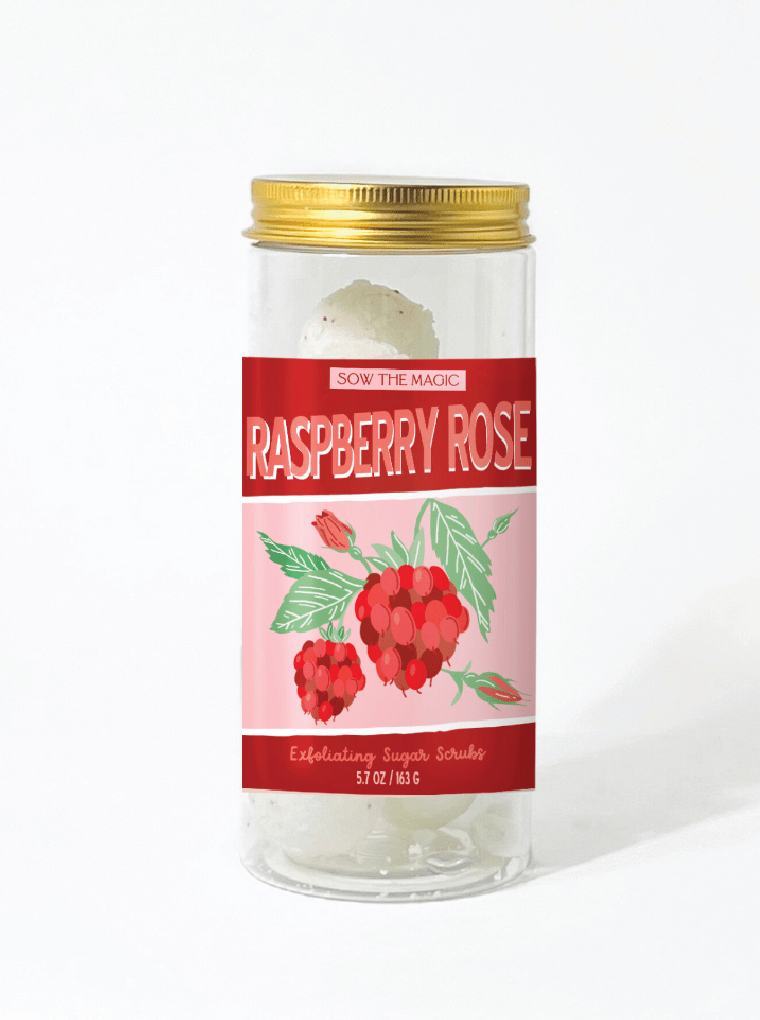 Raspberry Rose Exfoliating Sugar Scrubs - Foxy’s
