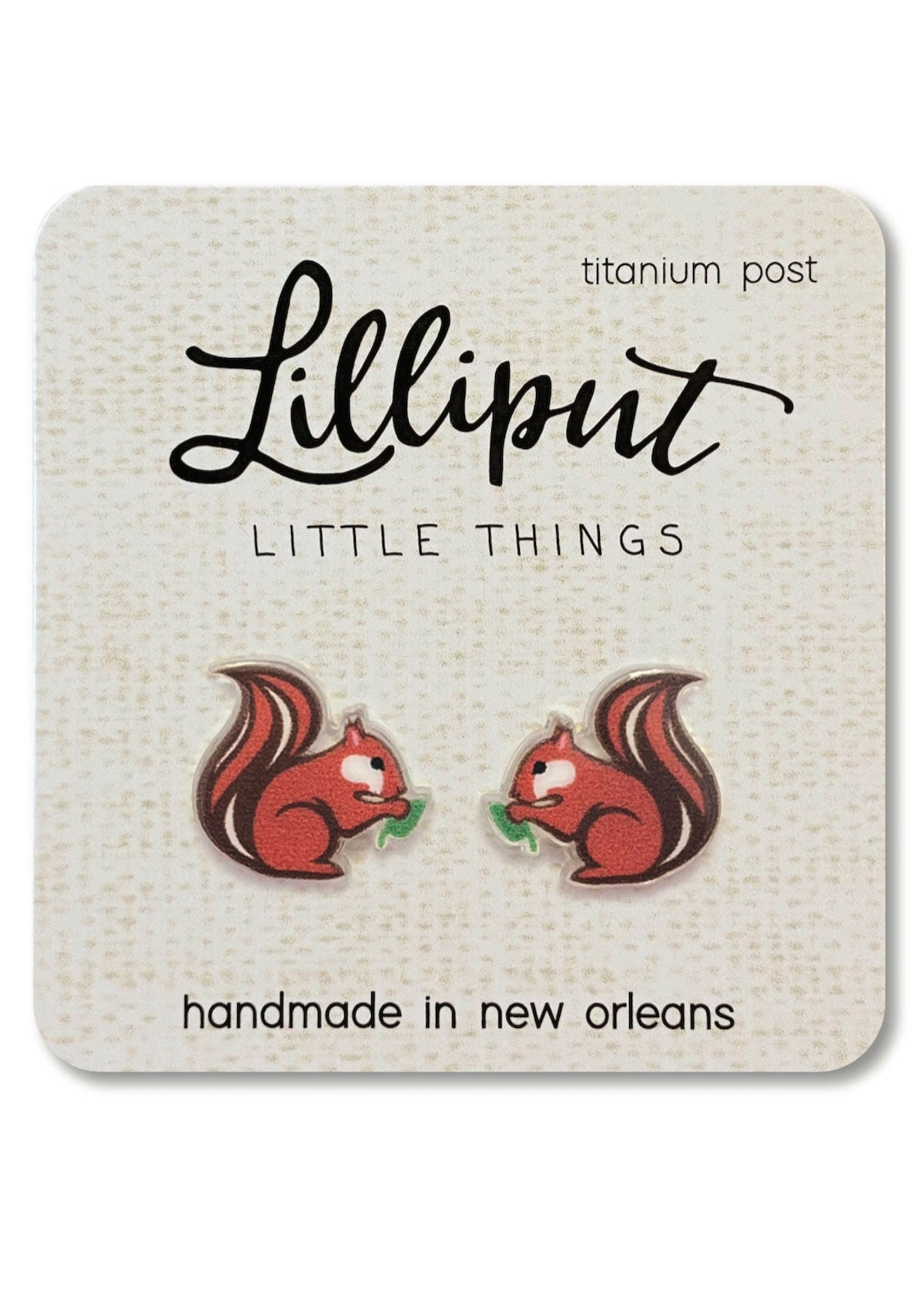 Red Squirrel Earrings // Fall Earrings - Foxy’s