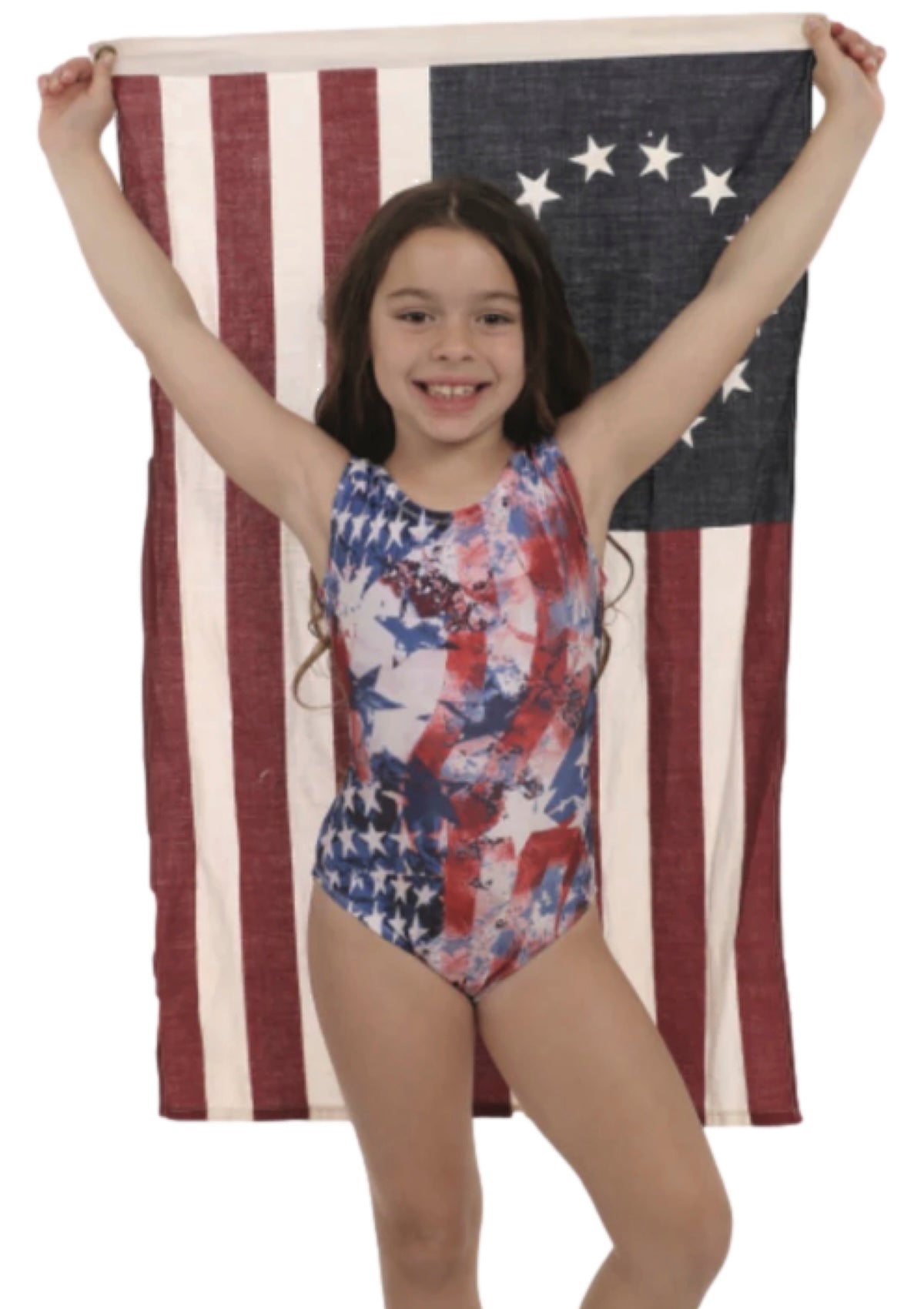 Rustic Stars Gymnastics Leotard - USA Made Foxy's Leo for Girls & Teens - Foxy’s