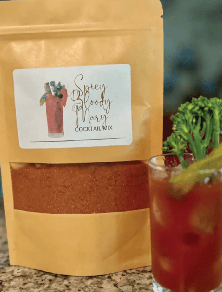 Spicy Bloody Mary Mix - Bold Flavor, Organic Tomato, Cocktail Ready! - 8oz Bag - Foxy’s