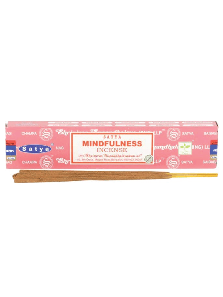 Satya Mindfulness Incense Sticks - Oodh & Cinnamon - 15g Pack - Aromatherapy & Meditation - Foxy’s