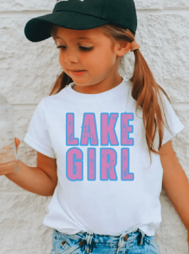 Girls Lake Girl Summer Graphic Tee - Foxy’s
