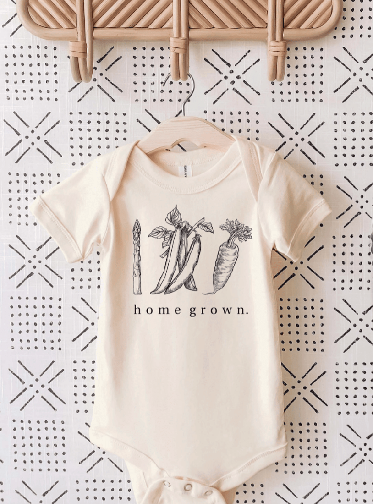 Home Grown Baby Onesie® - Organic Cotton, Cute & Comfy! - Foxy’s