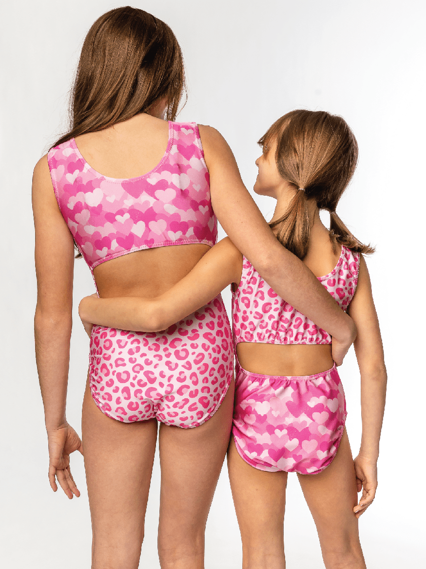 Pink Hearts & Cheetah Print Vice Versa Foxy's Leotard (Which Will You Choose?) - Foxy’s