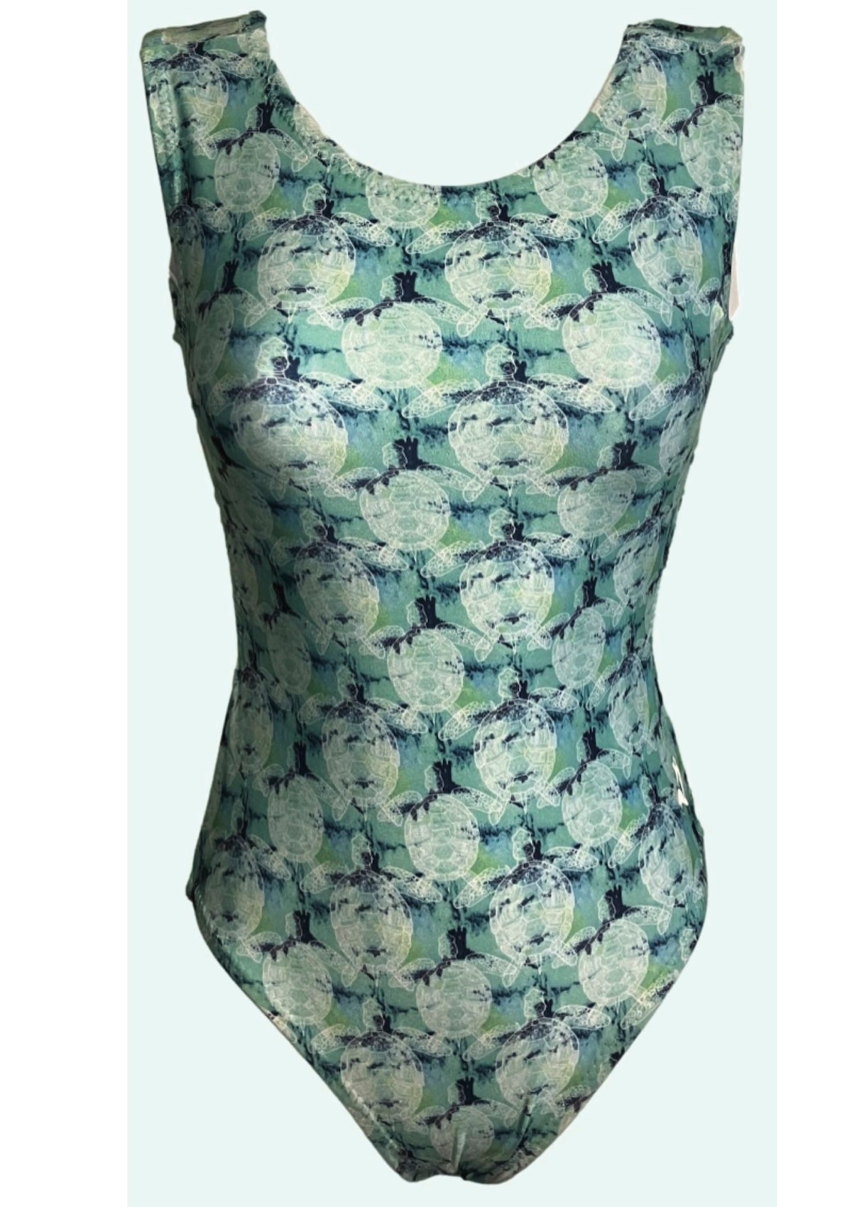 Wonder of the Ocean Leotard - Sea Turtle Gymnastics Leotard for Girls | Foxy's Leotards - Foxy’s