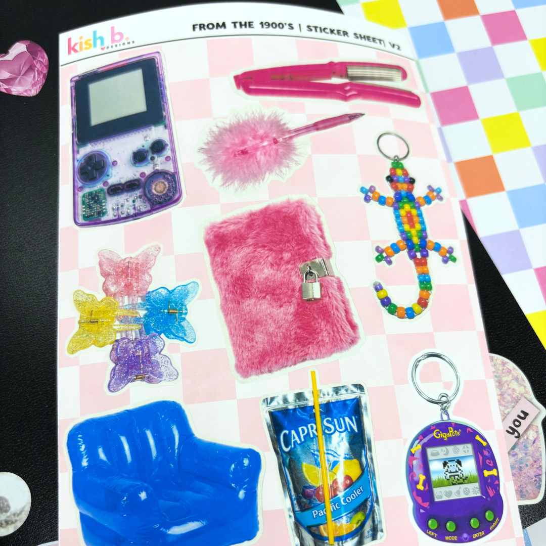 From the 1900s |Journal| Sticker Sheet - Foxy’s