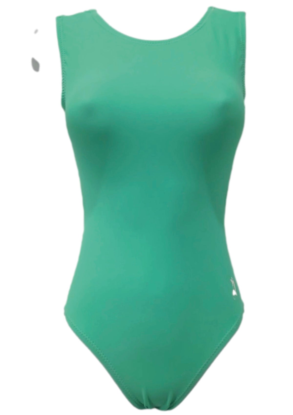 Solid Mint Nylon Lycra Gymnastics Leotard - Foxy’s