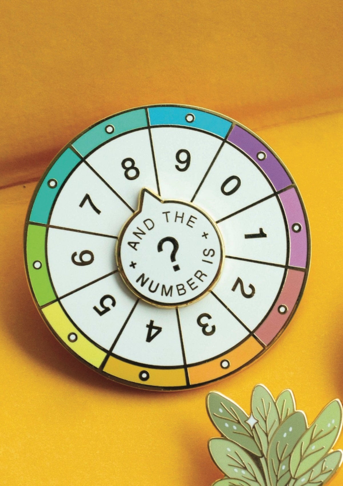 Spinning Numbers Enamel Pin - Foxy’s