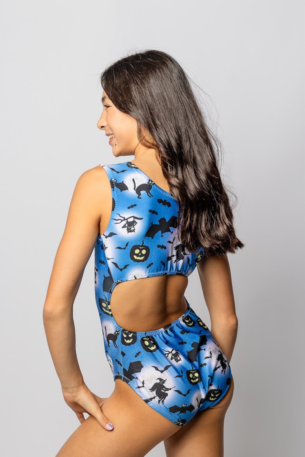 Spooky Night Halloween Leotard for Gymnastics - Foxy’s