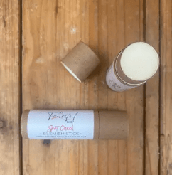 Tenciful Spot Check Blemish Stick with cypress and rosemary leaf extract.