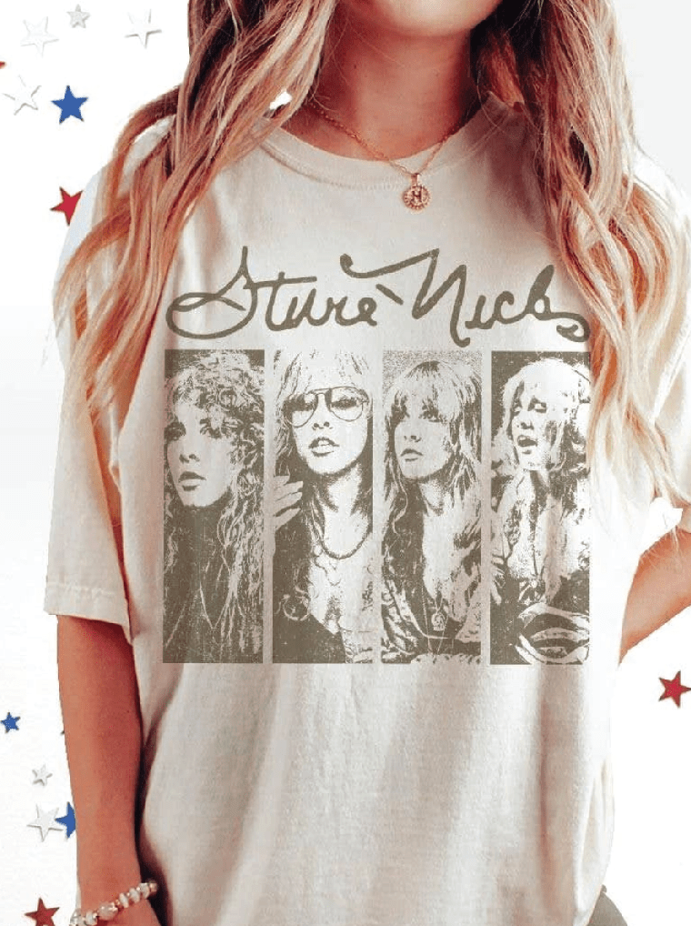 Stevie Nicks 90s Concert Vintage Music Shirt - Foxy’s