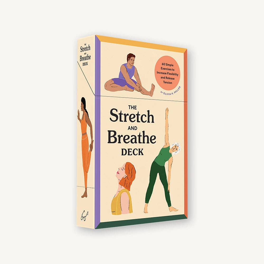 Stretch and Breathe exercise deck with 60 poses to increase flexibility and release tension.