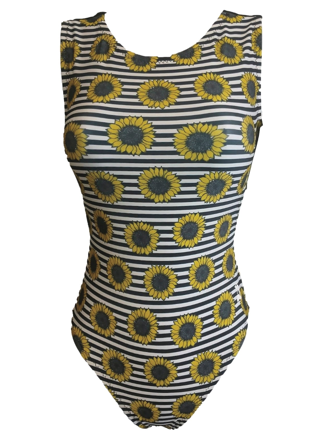 Sunflower Stripes Leotard - Foxy's Gymnastics & Dance Leo - Made in USA - Foxy’s