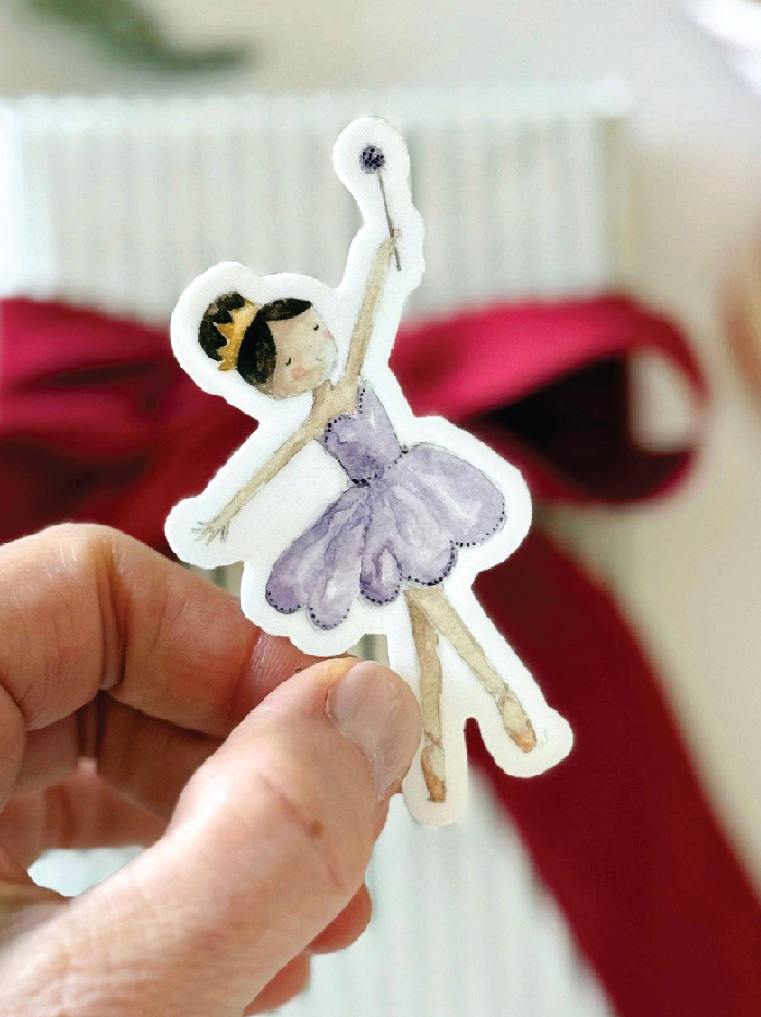 sugar plum dancer fairy sticker