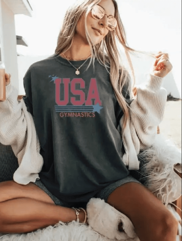 USA Gymnastics T-Shirt, Summer Games Shirt, Gift For Gymnast - Foxy’s