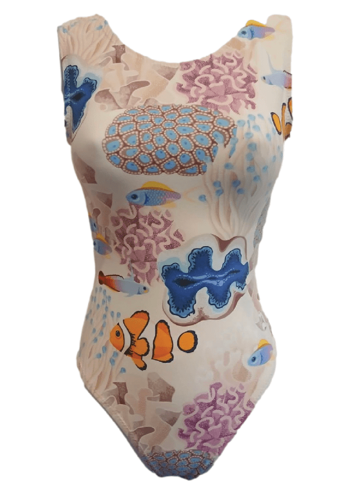 Ultra Soft Coral Reef Ocean Gymnastics Leotard - Foxy’s