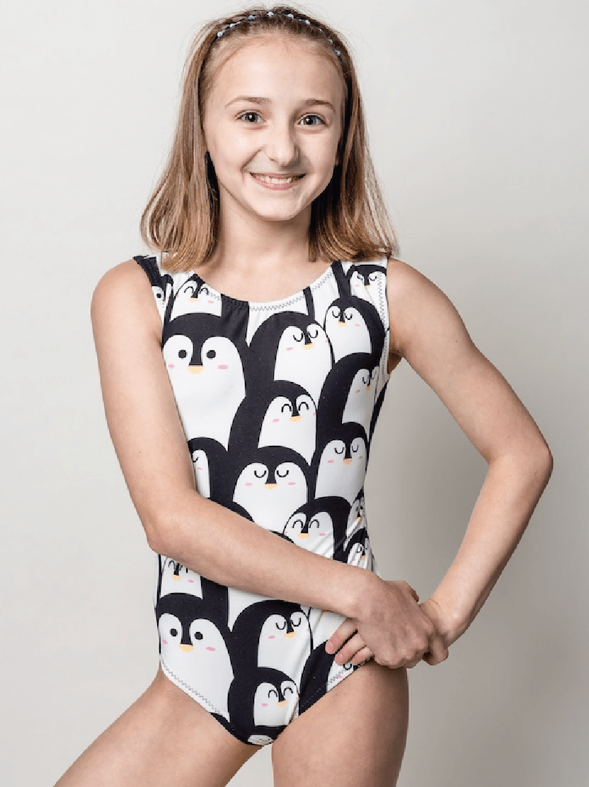 Ultra Soft Penguins Leotard - Foxy's Gymnastics & Dance Leo (More Coming Soon) - Foxy’s