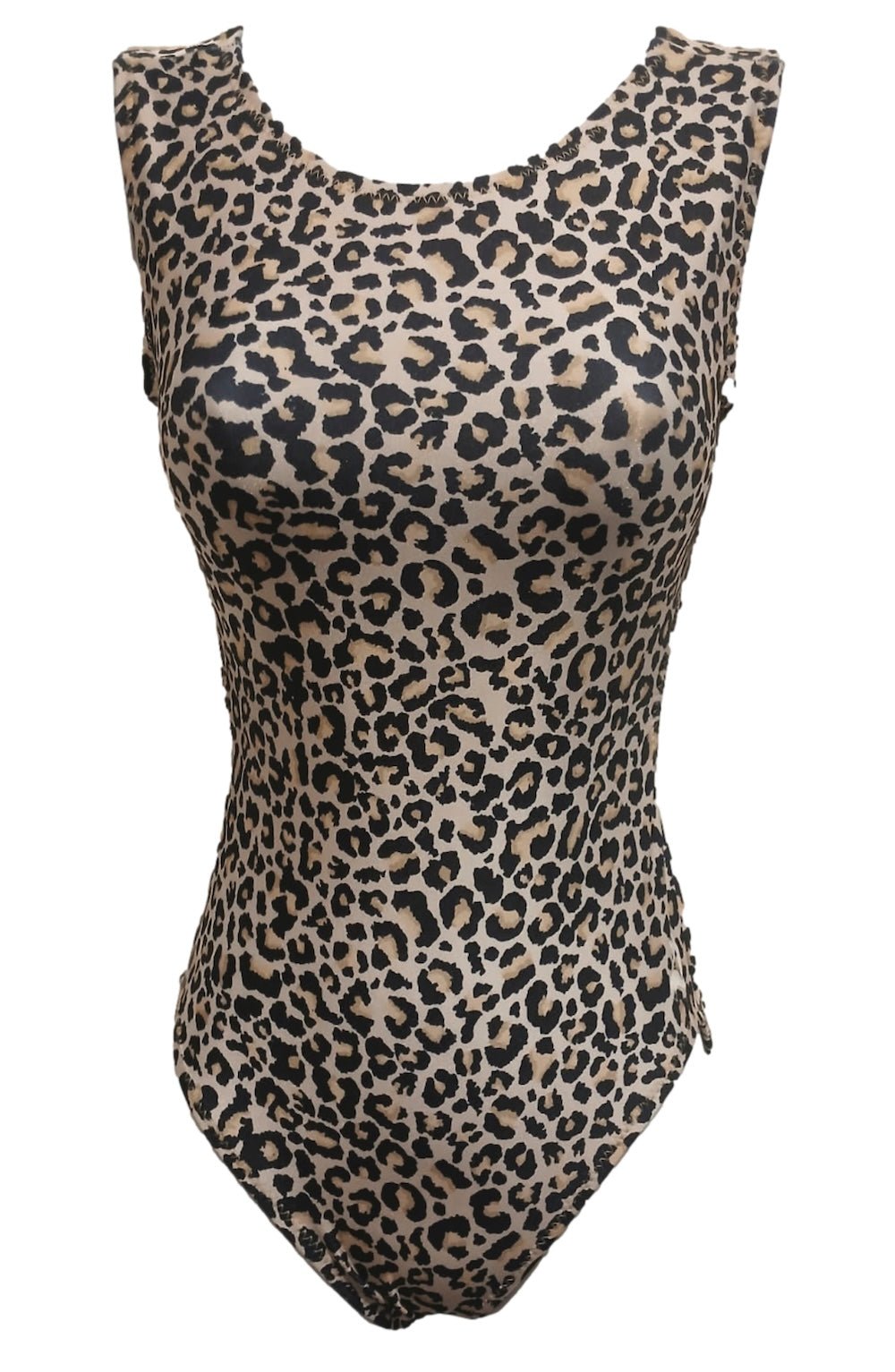 Beige Animal Print Leotard | Foxy's Leotards - Foxy’s