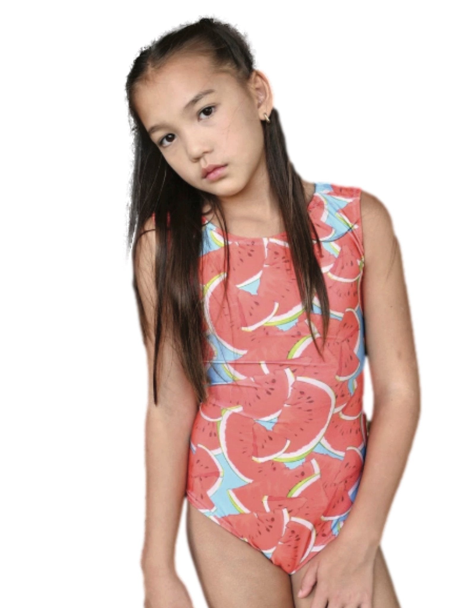 One in a Melon Gymnastics Leotard - Foxy's Leos - Vibrant Watermelon Print - Foxy’s