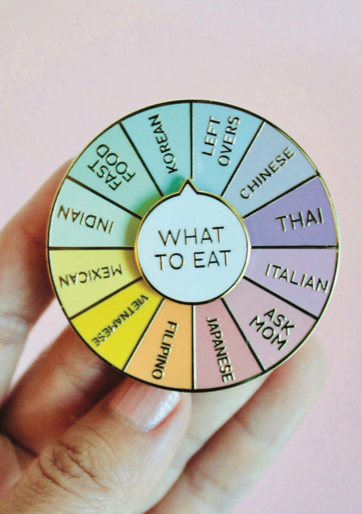 What To Eat Enamel Spinning Pin - Foxy’s