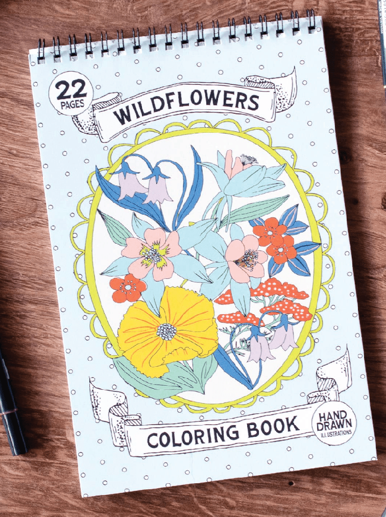 Wildflowers Premium Coloring Book - Foxy’s