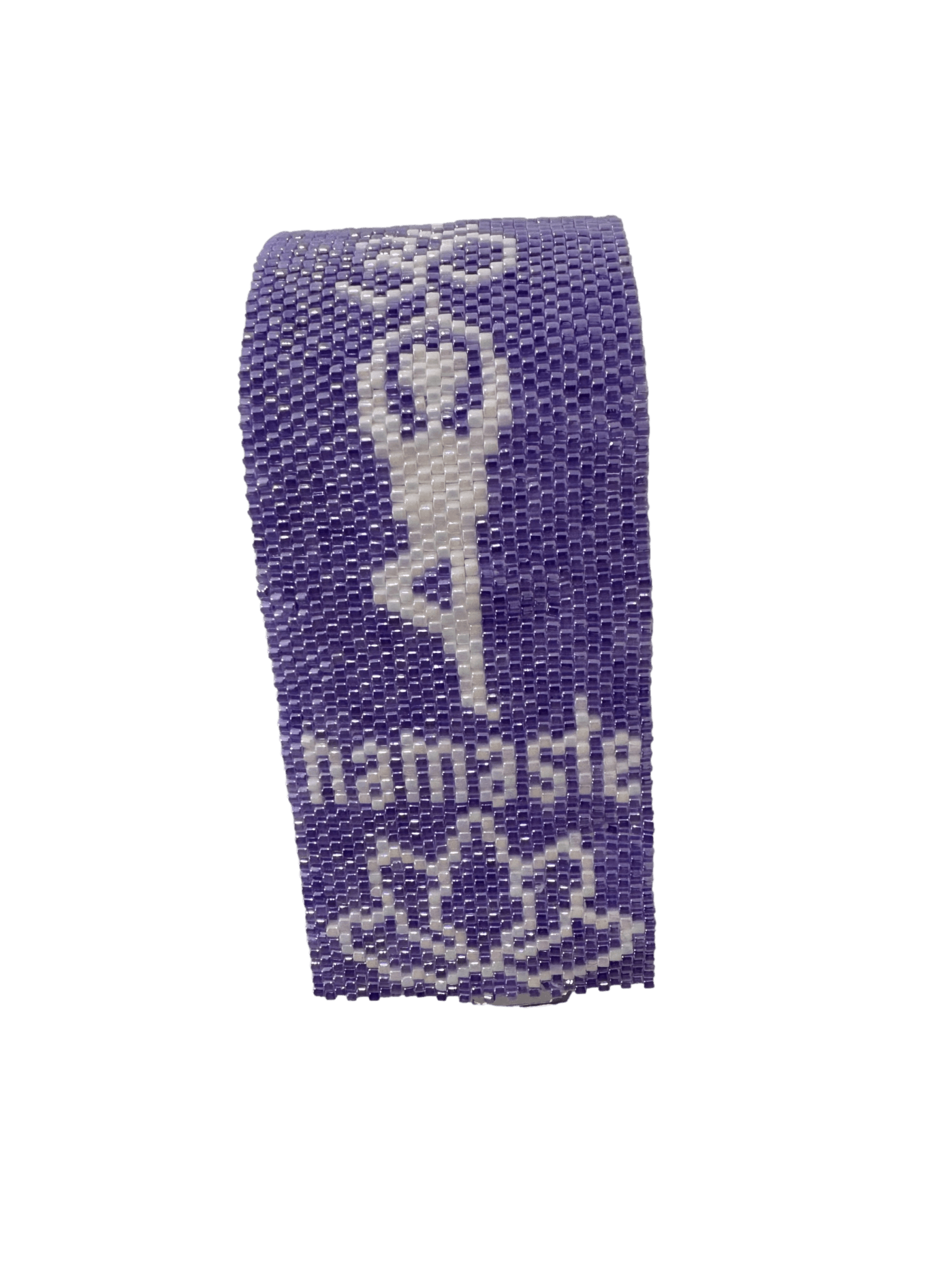 Namaste Yoga Bracelet - Purple Peyote Stitched Beaded Bracelet for Adults - Foxy’s