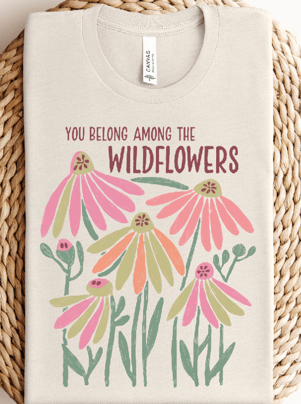 Boho Wildflowers Graphic Tee - Foxy’s