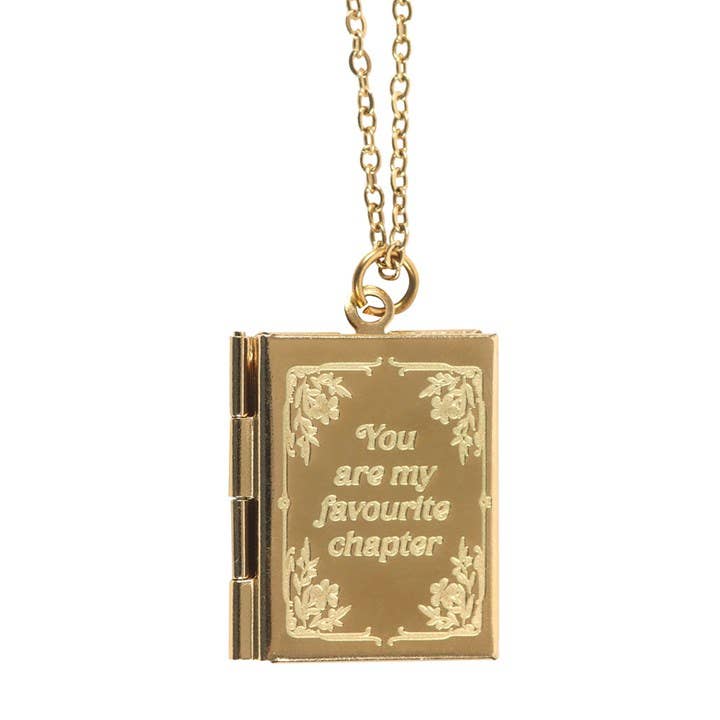 Book Shaped Locket Necklace in Gift Box - Foxy’s