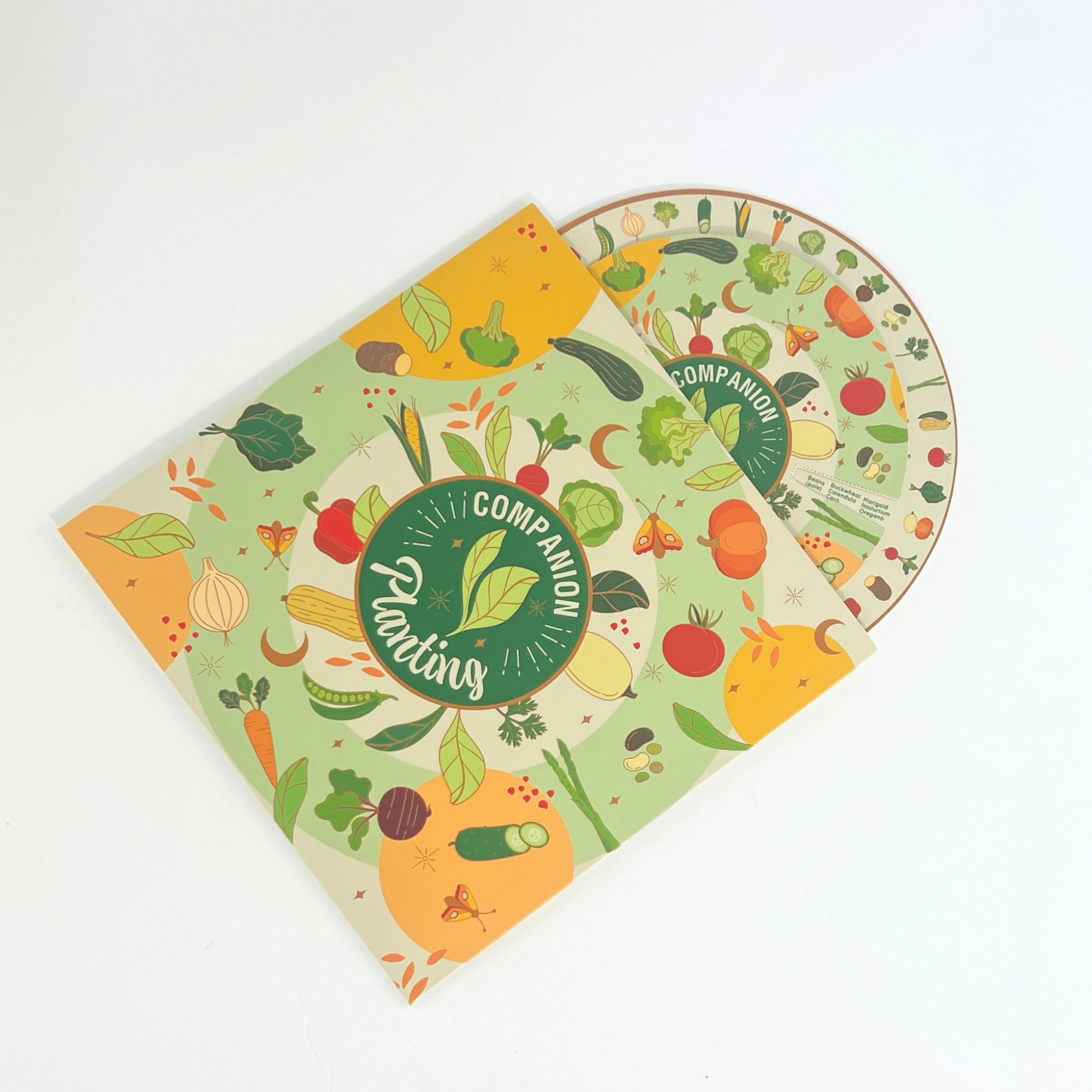 Companion Planting Spinner Card – Garden Guide for Thriving Crops & Natural Pest Control - Foxy’s